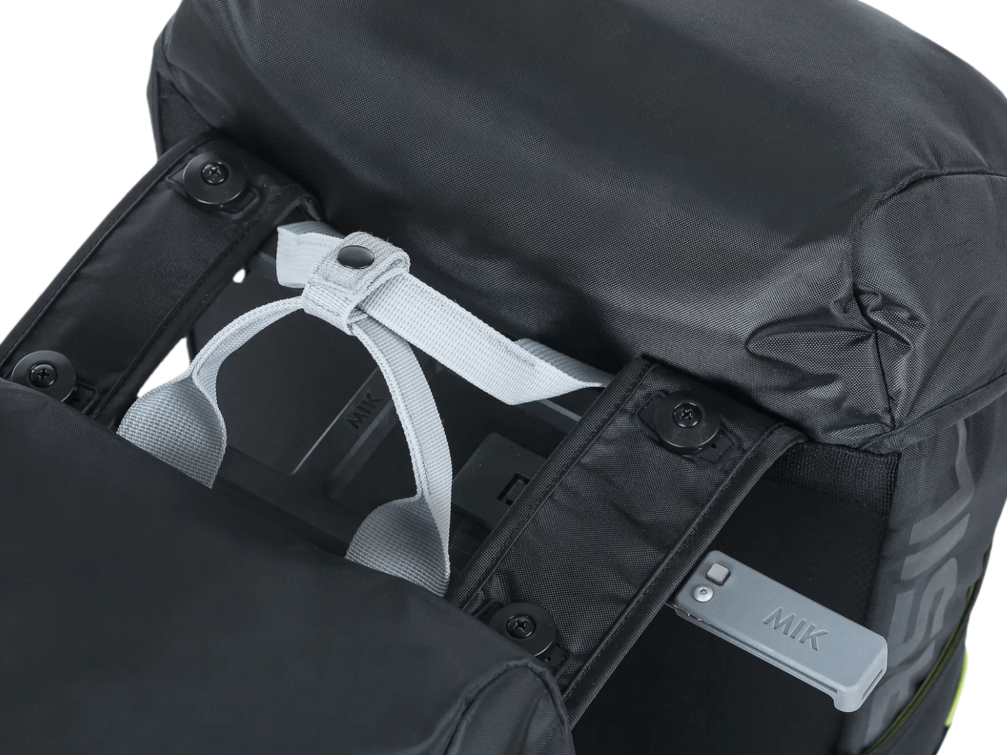 Basil double panniers Miles MIK, blacklime, 34L HEPHA E-Bike