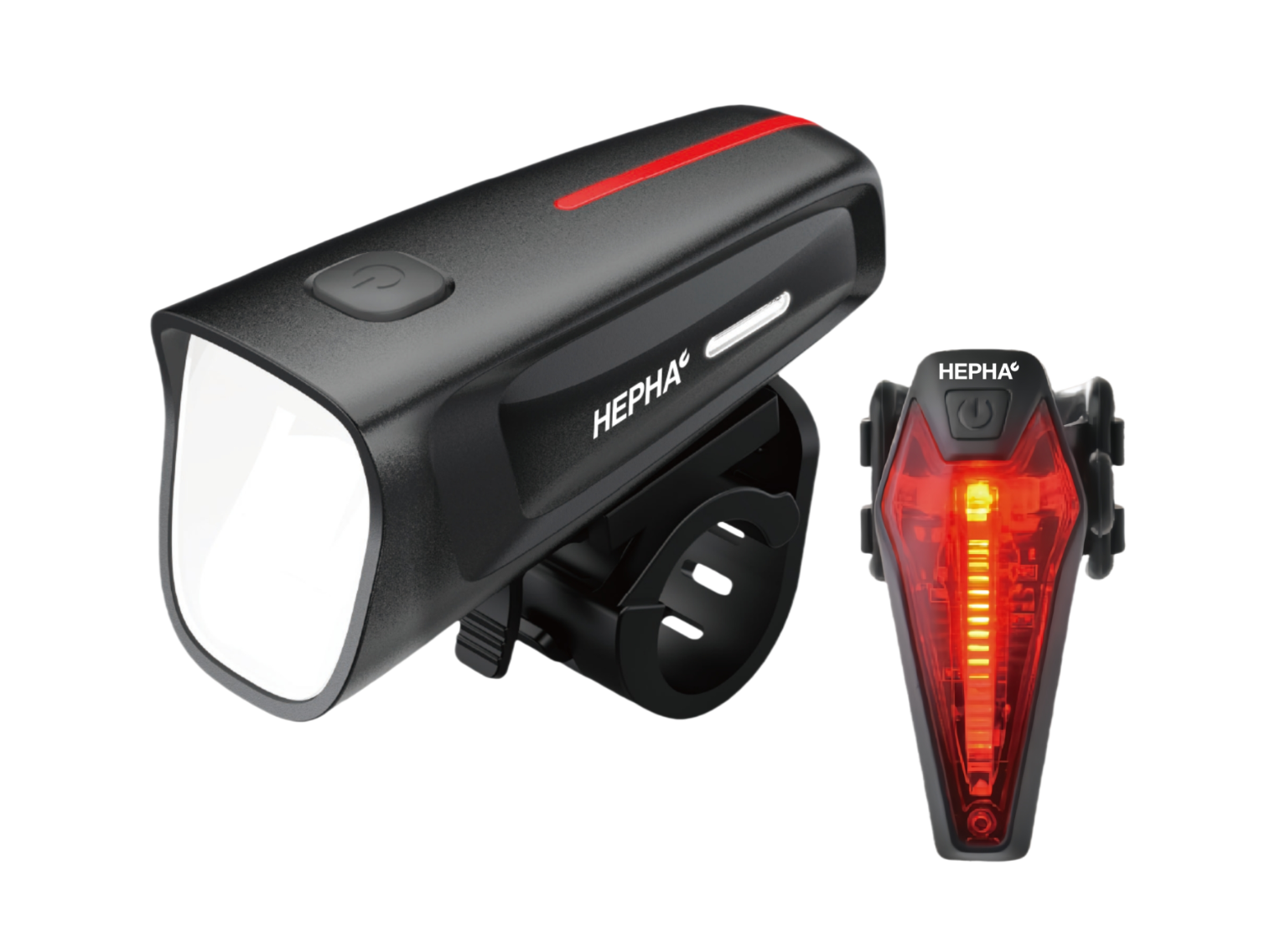 HEPHA Bicycle Lighting Set 100Lux HEPHA E-Bike
