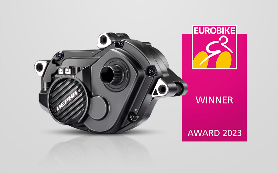 Hepha P100 drive system wins the Eurobike Award 2023