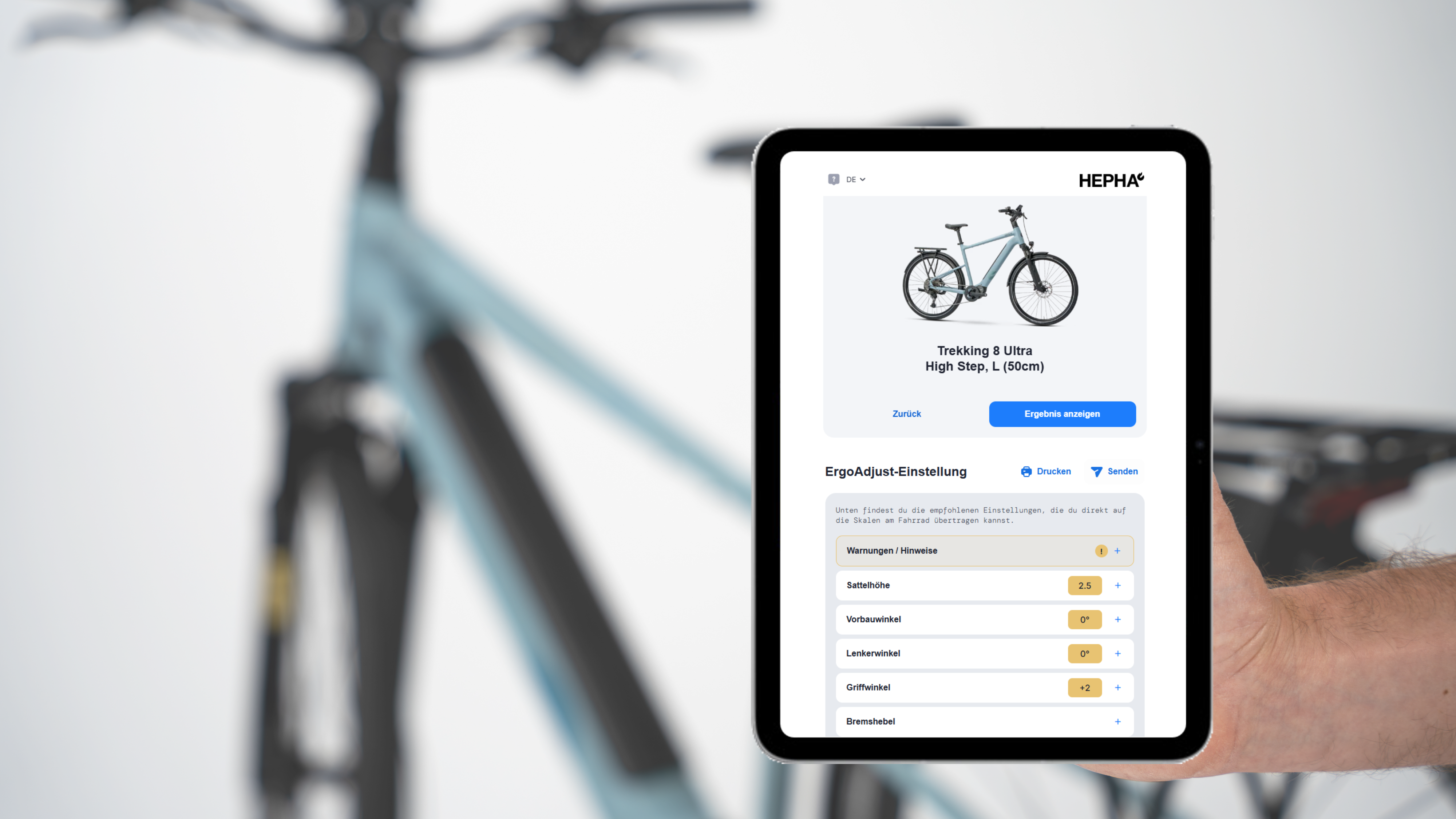 Bike Fitting Without Hardware or Measuring Tools: HEPHA Brings ErgoAdjust to Dealers HEPHA E-Bike