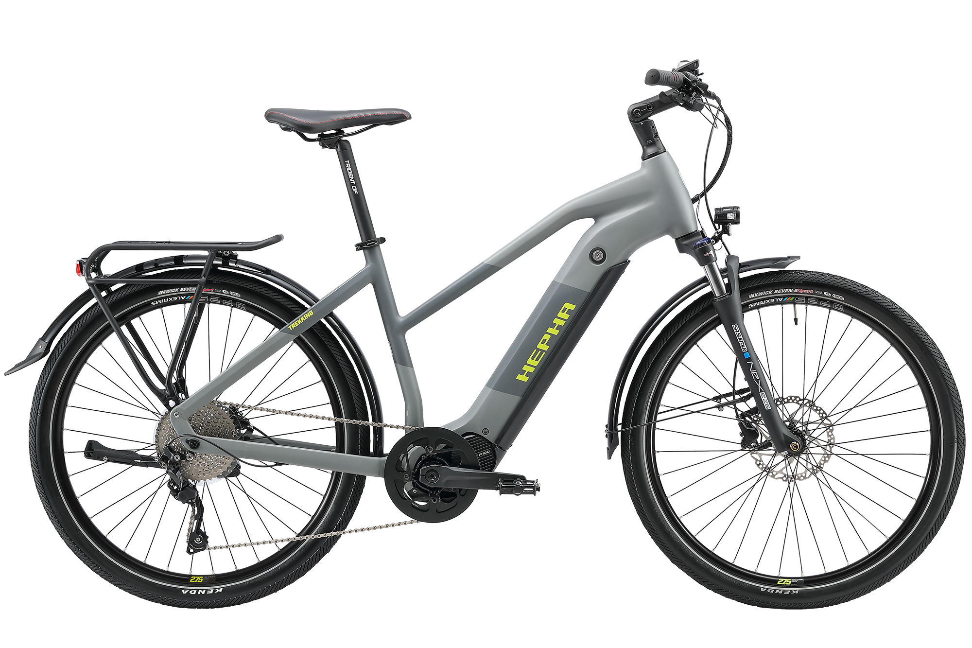 HEPHA VTC Électrique - Trekking 7 SE Ultra - Moteur Central 100 Nm, Batterie 804 Wh, 12 vitesses Shimano CUES