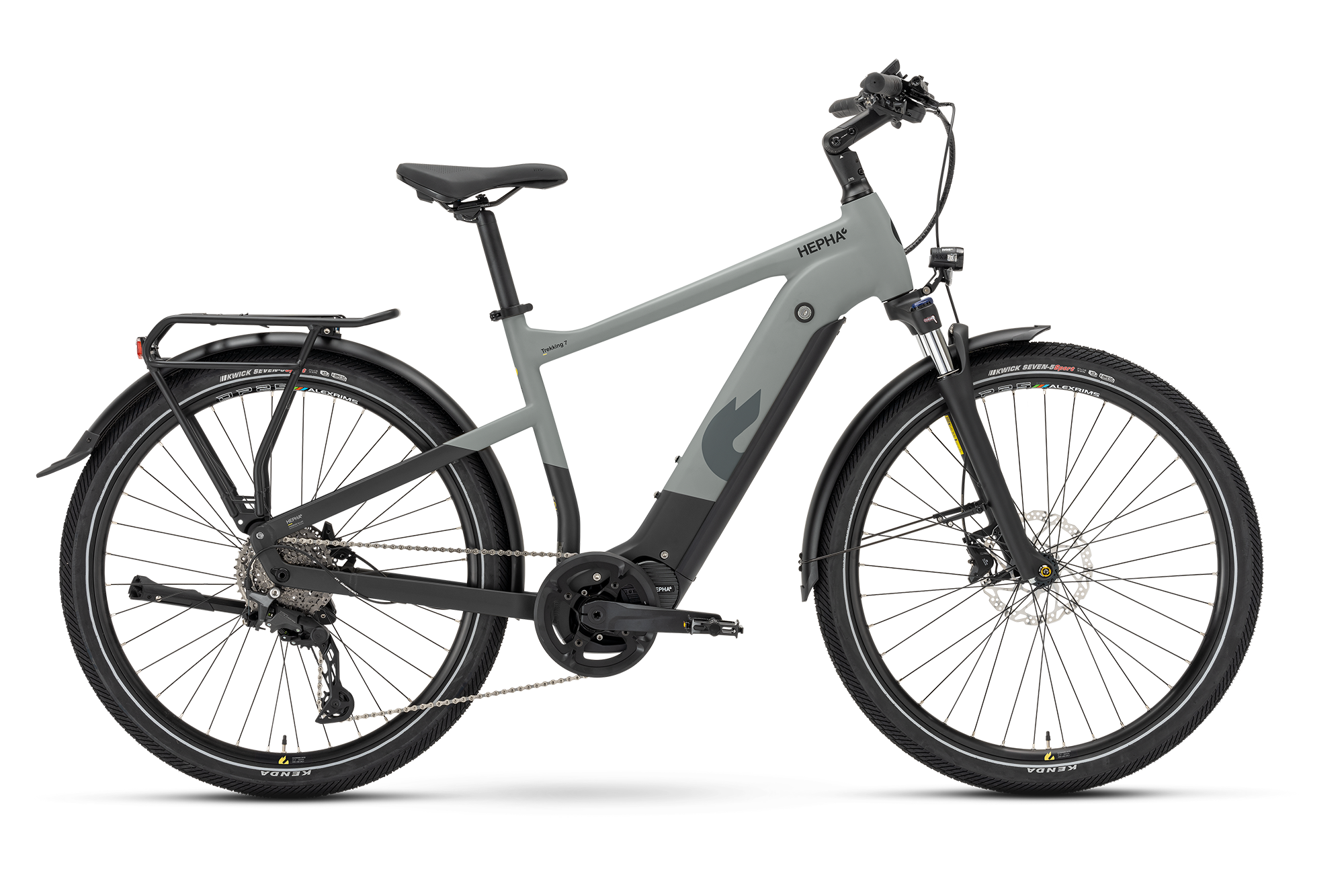 trekking bike e bike Trekking 7 Ultra / High Step / Grey / M (49cm)