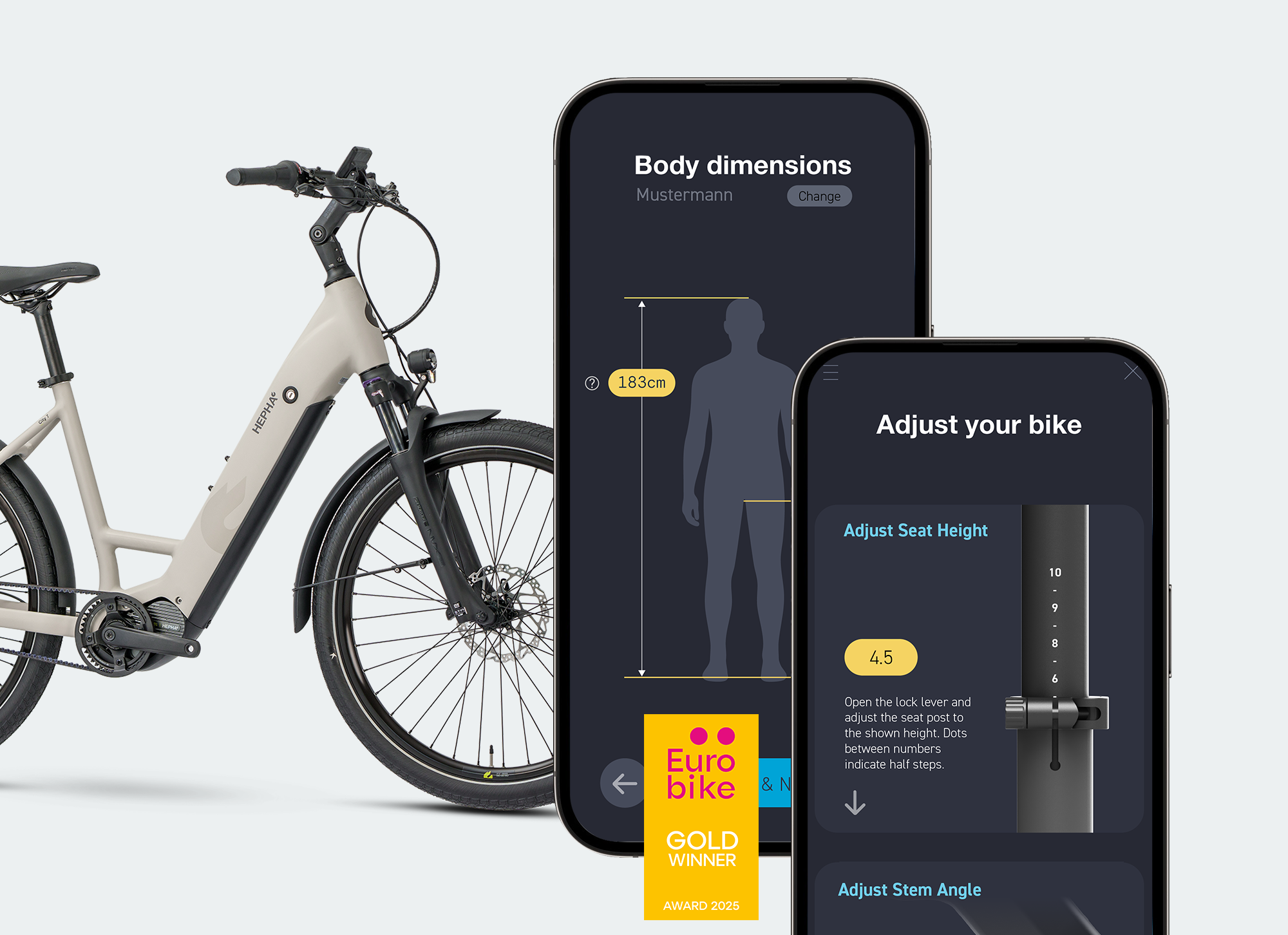 Enkelt ergonomiinställningar med ErgoAdjust
