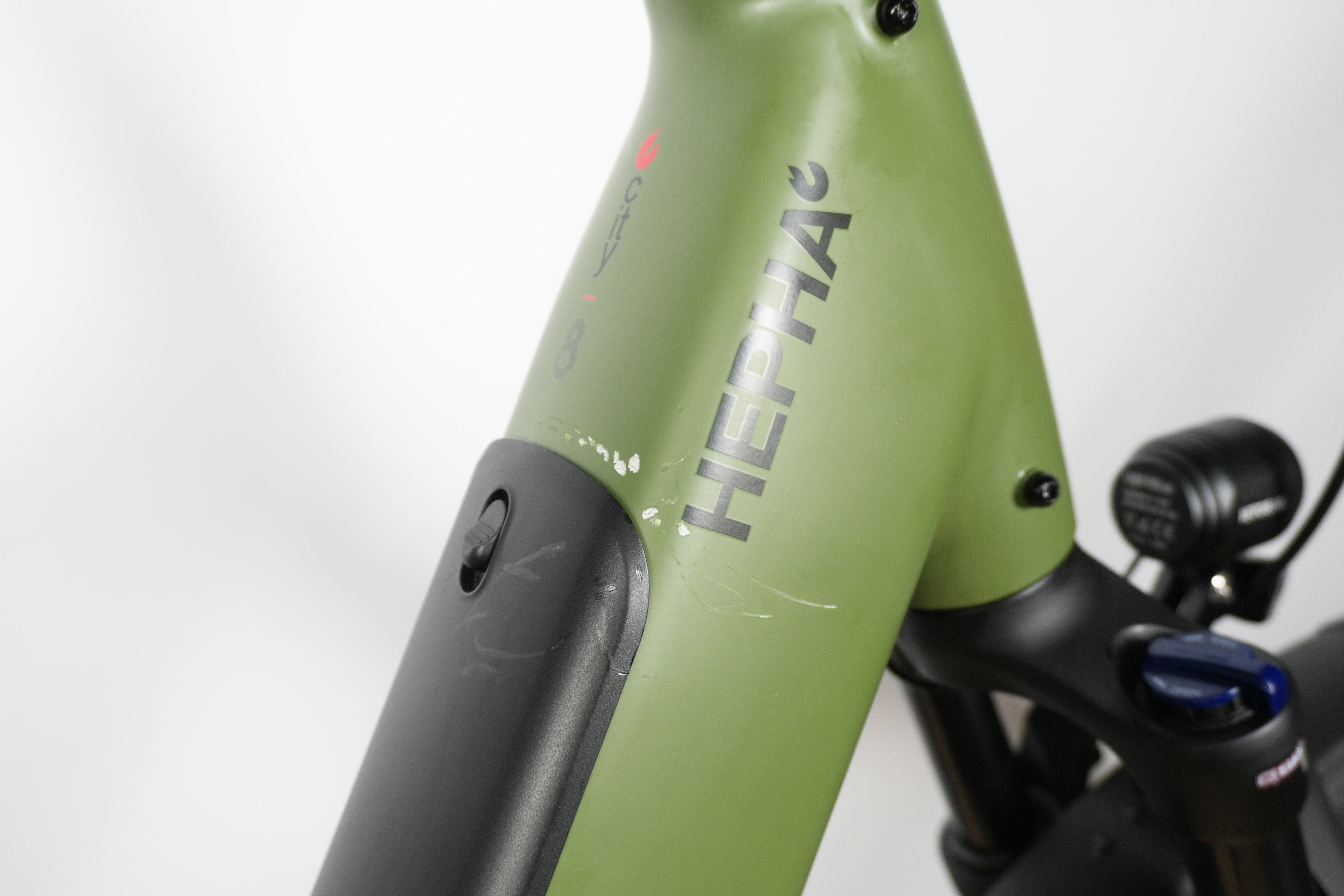 City 8 Long Range/ Low Step / Dark Olive/ L(50cm) - Used Hepha E-Bike
